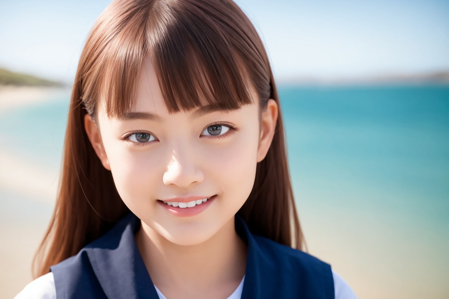 海辺の君１５５ | の人気AIイラスト・グラビア
