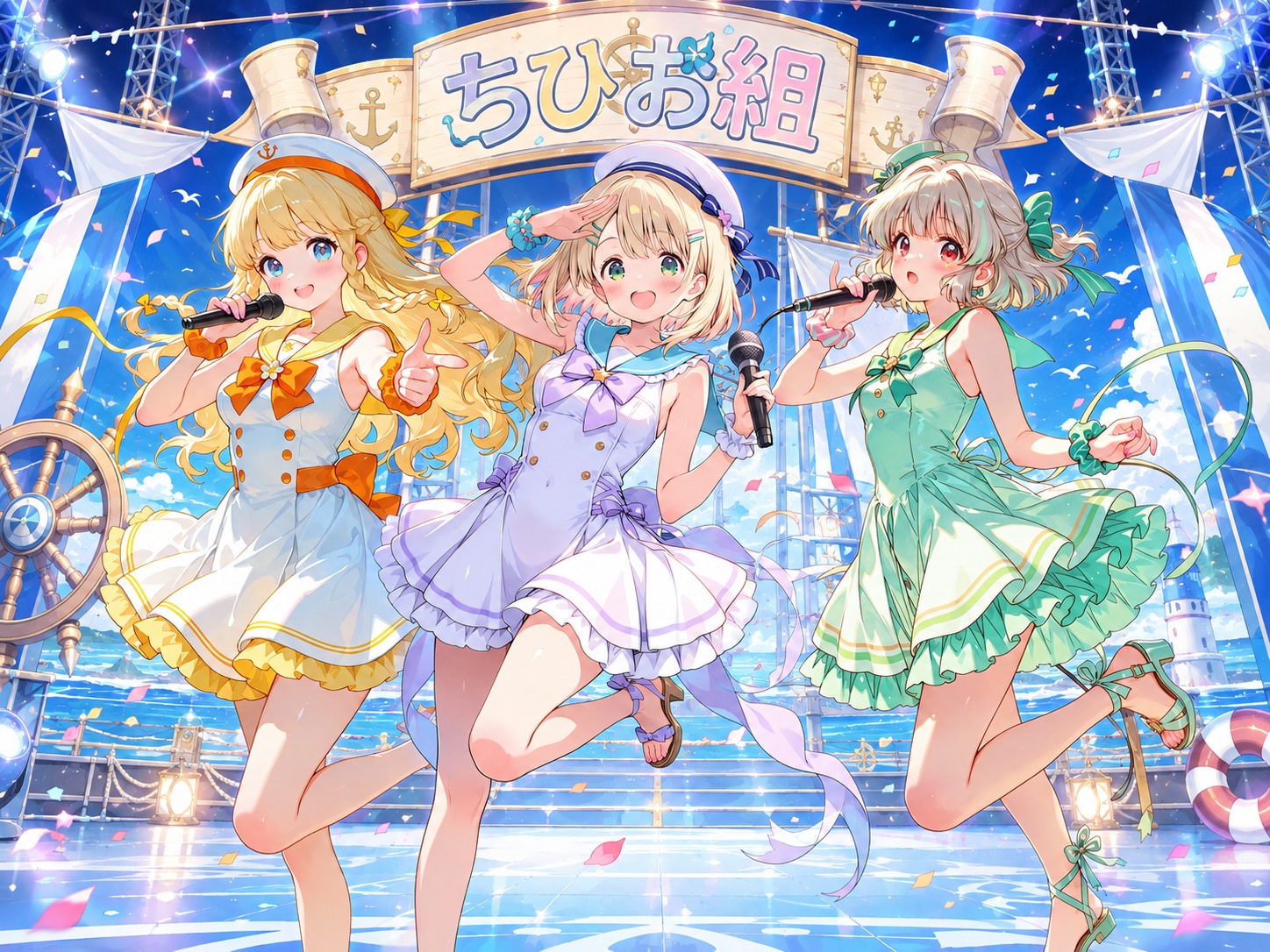 セーラードレスのちひお組