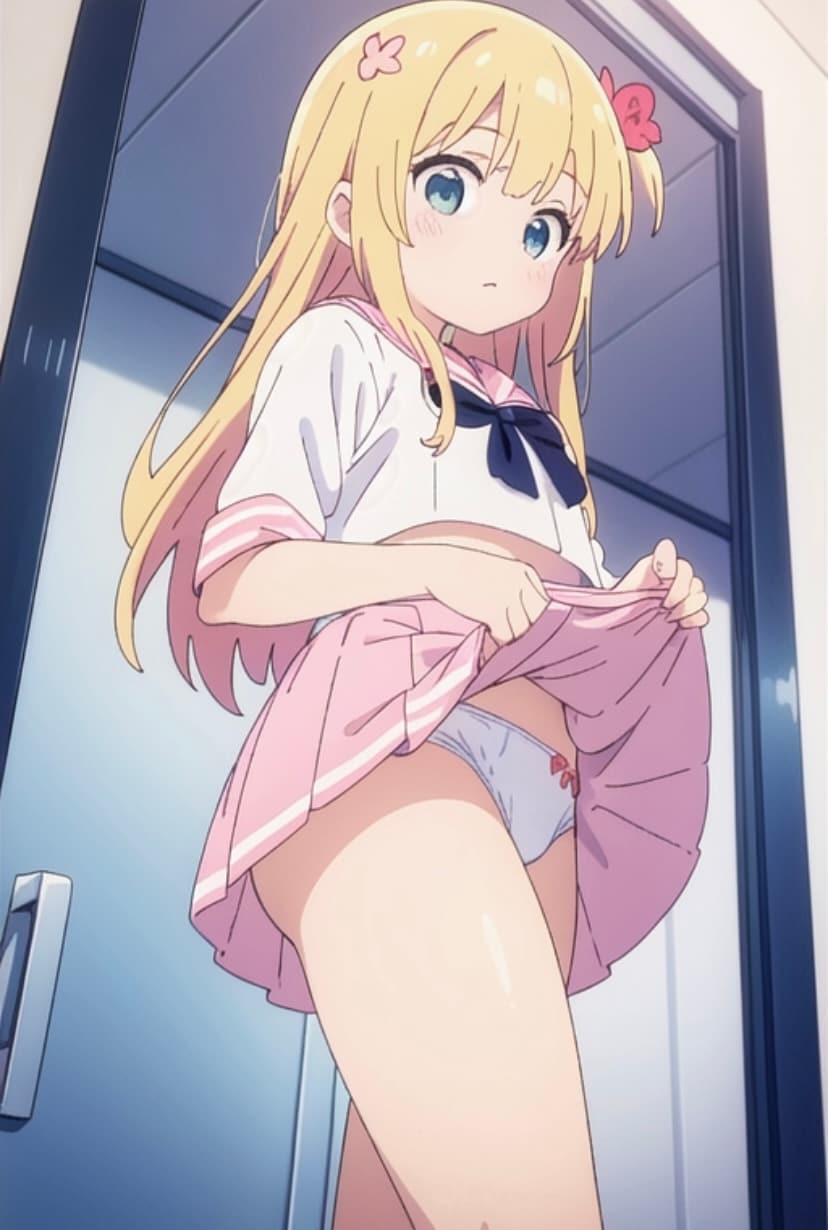 たくし上げ☆