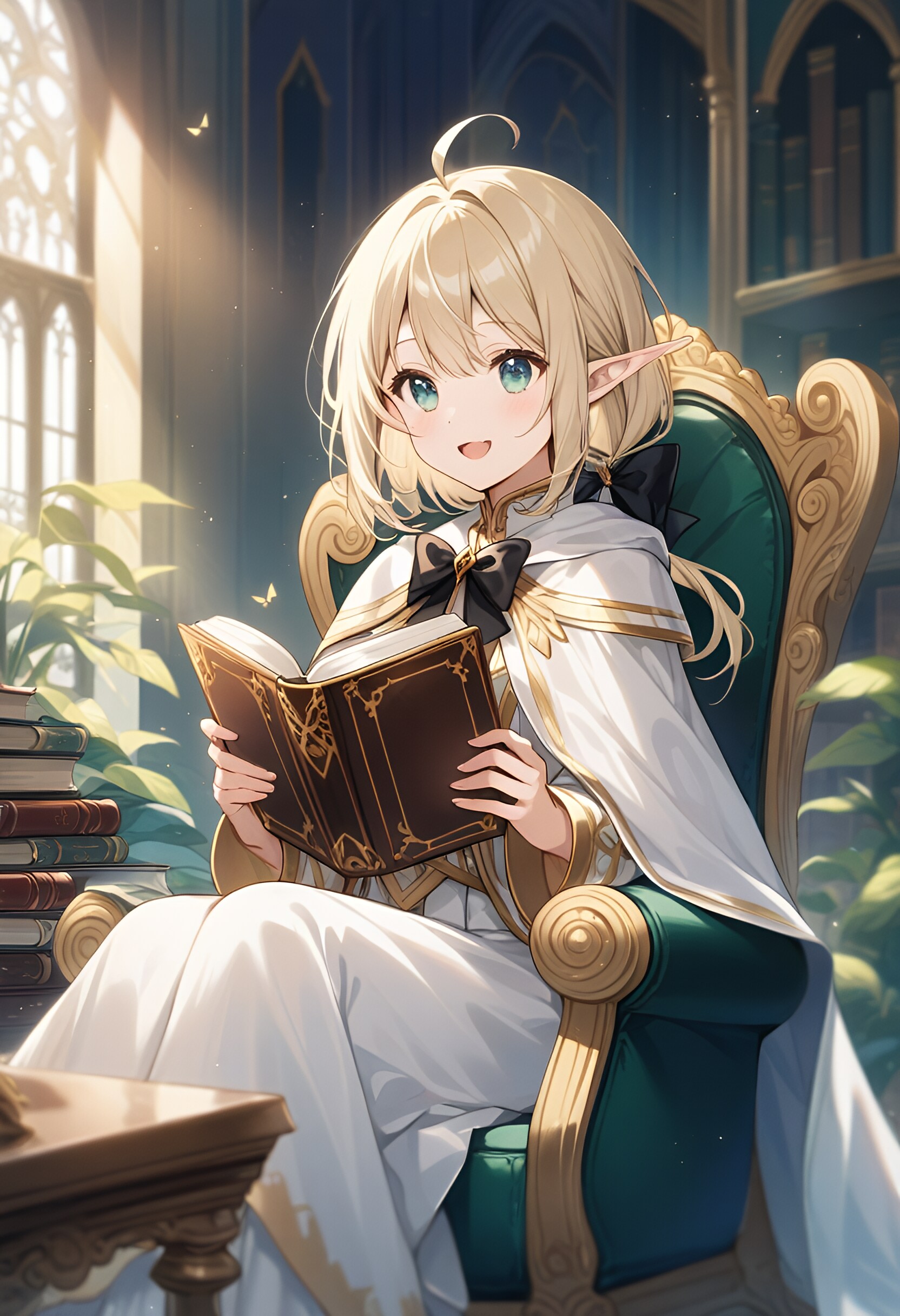 魔導士『読書』 | の人気AIイラスト・グラビア