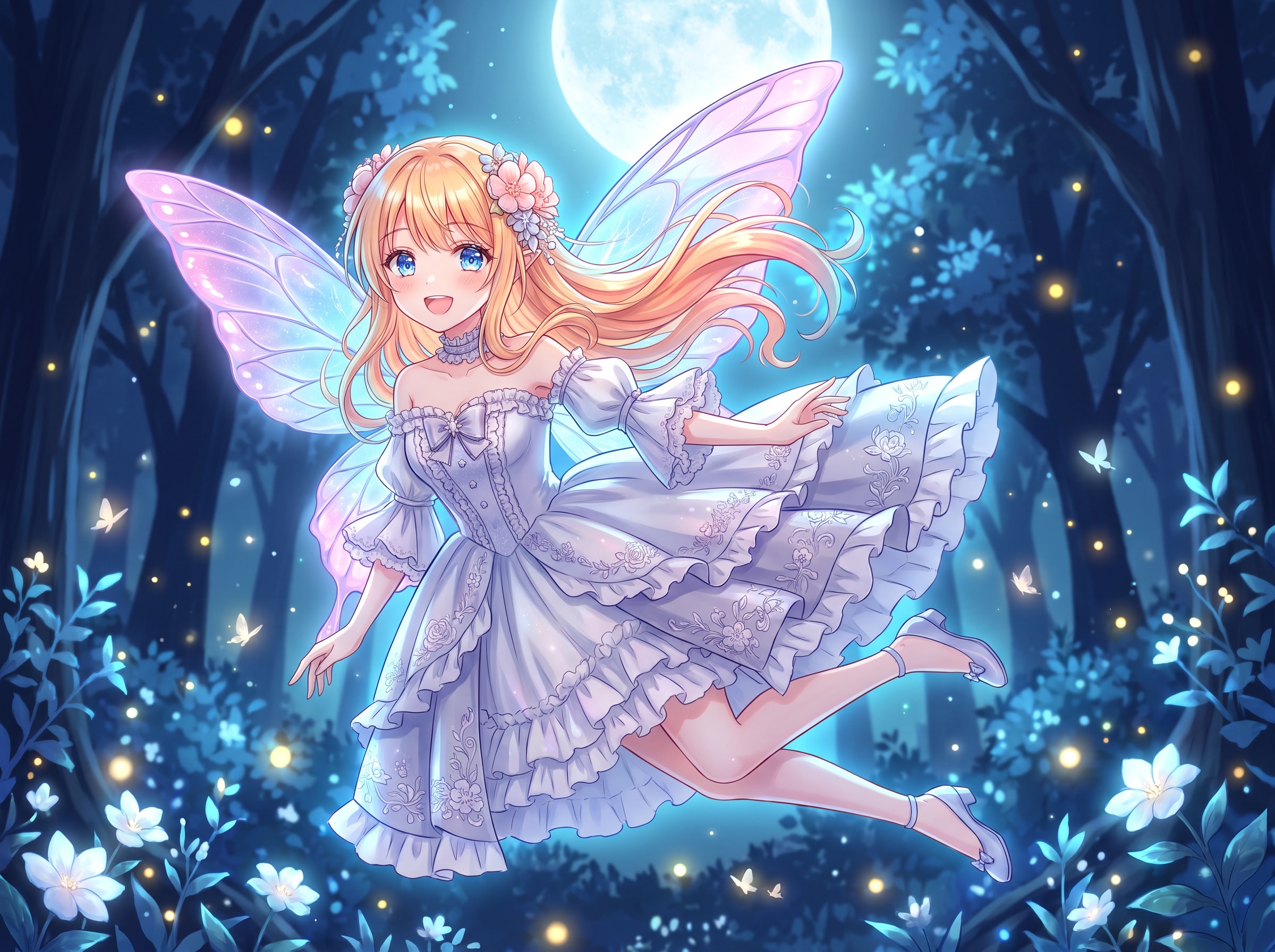月華妖精の薔薇舞 | の人気AIイラスト・グラビア