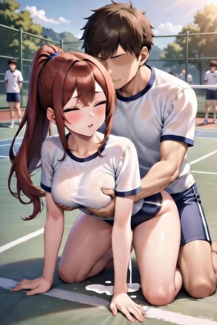 ｢外に出すって言ったのにぃ…♥️｣