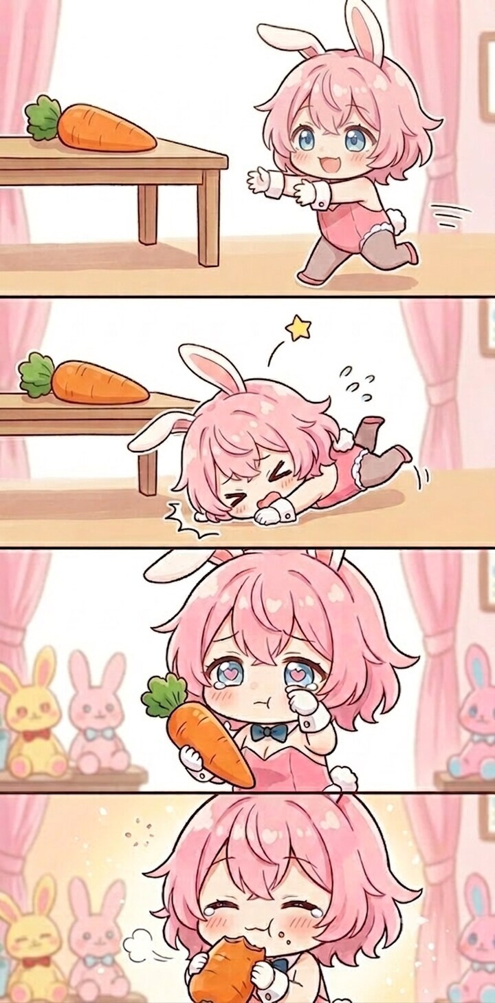 【4コマ】ニンジンまでの道のり