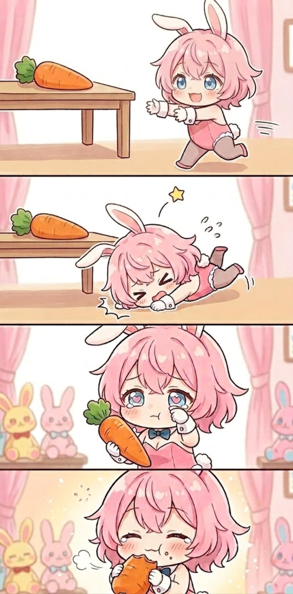 【4コマ】ニンジンまでの道のり