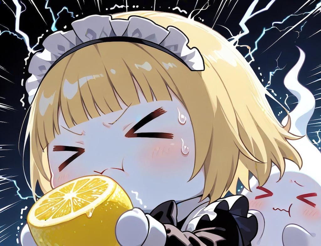 新鮮レモン！いただくやでぇ！( >ω<)🍋👻✨