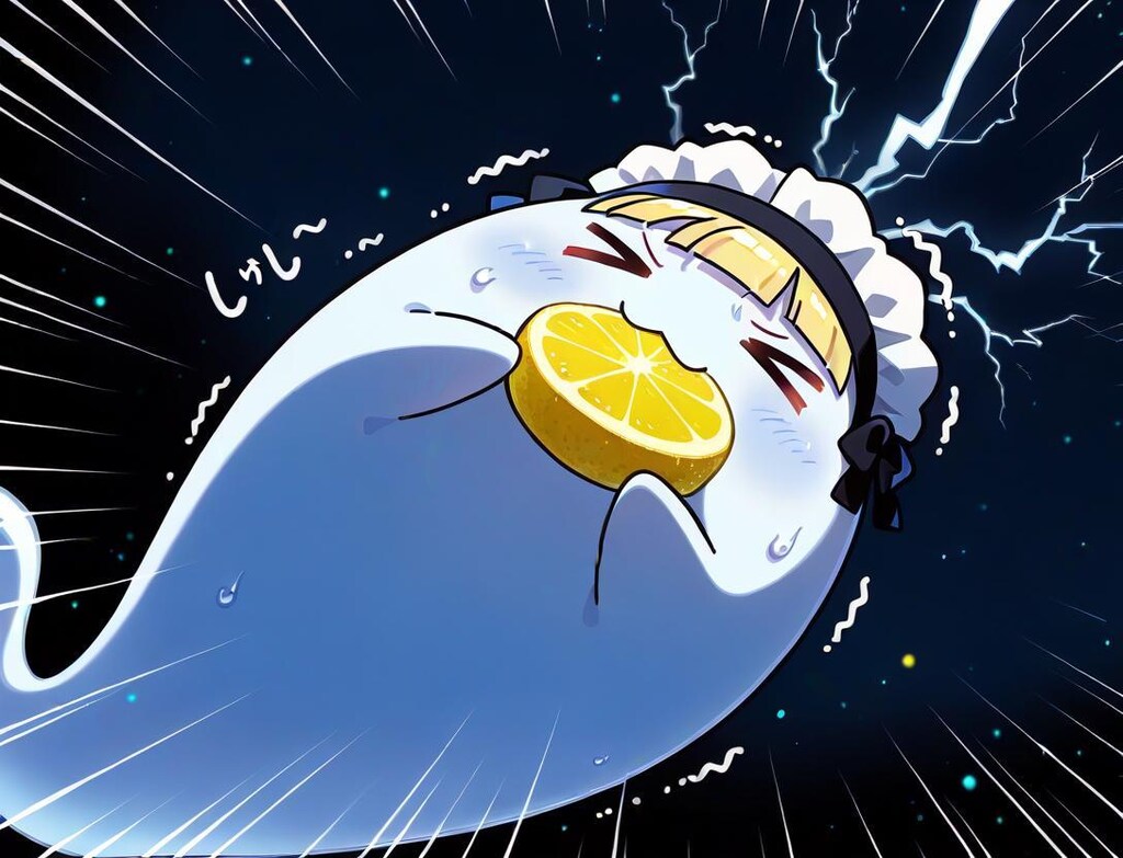 新鮮レモン！いただくやでぇ！( >ω<)🍋👻✨