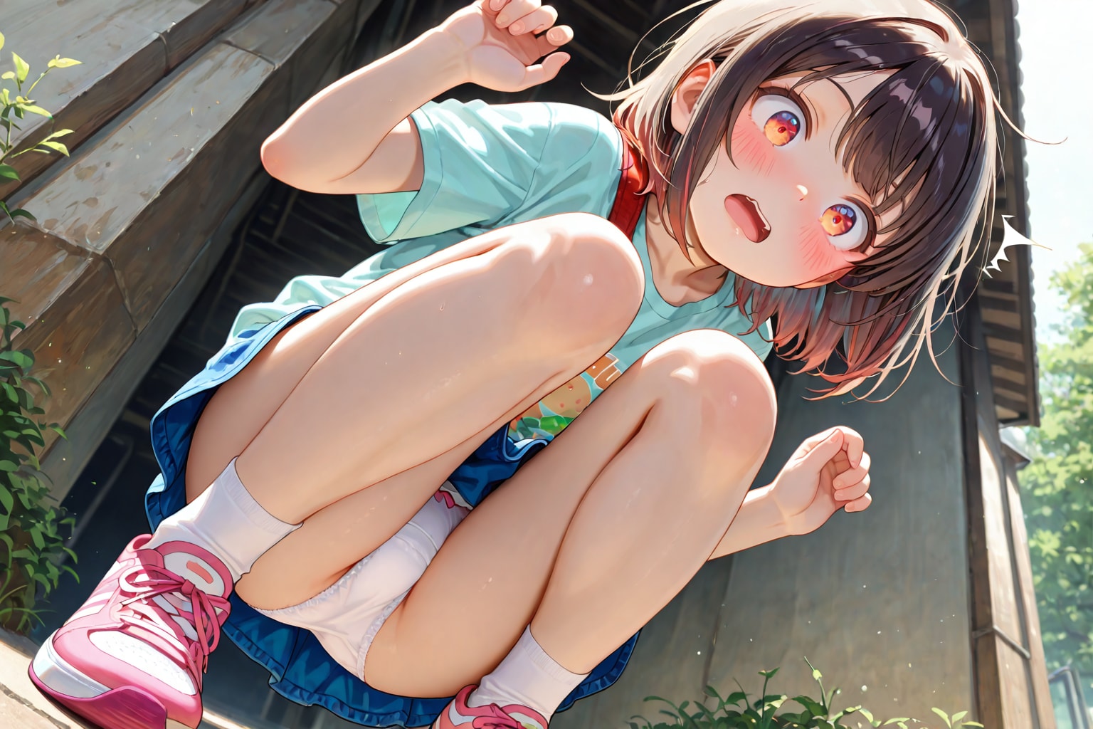 おにいちゃんハナから血が出てるっ！