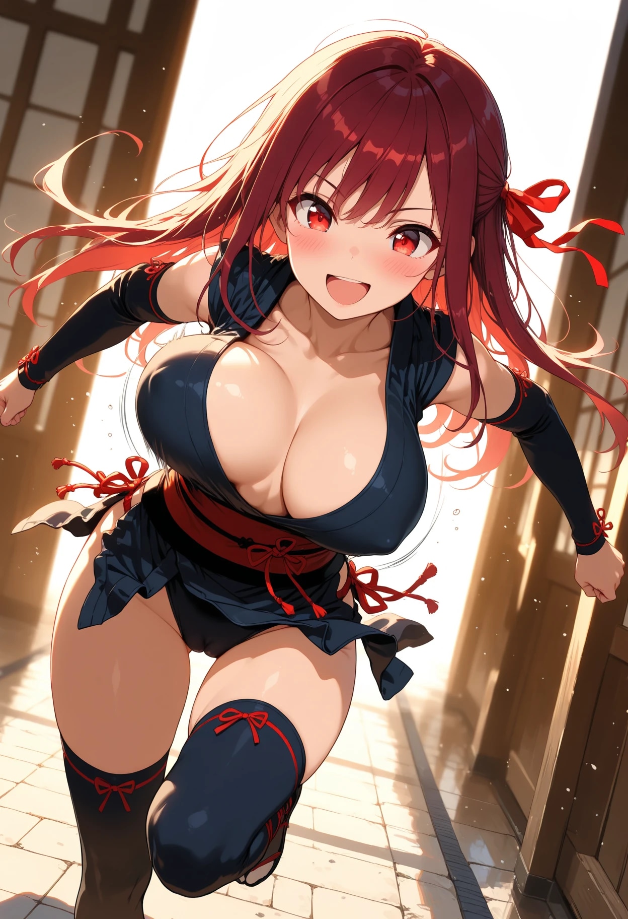 くのいち乳首ポチ