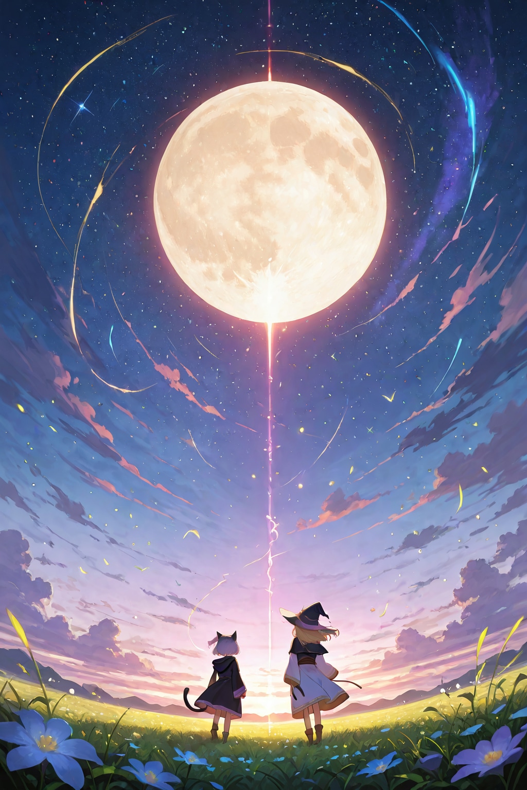 魔女と猫魔女の月への旅立ち