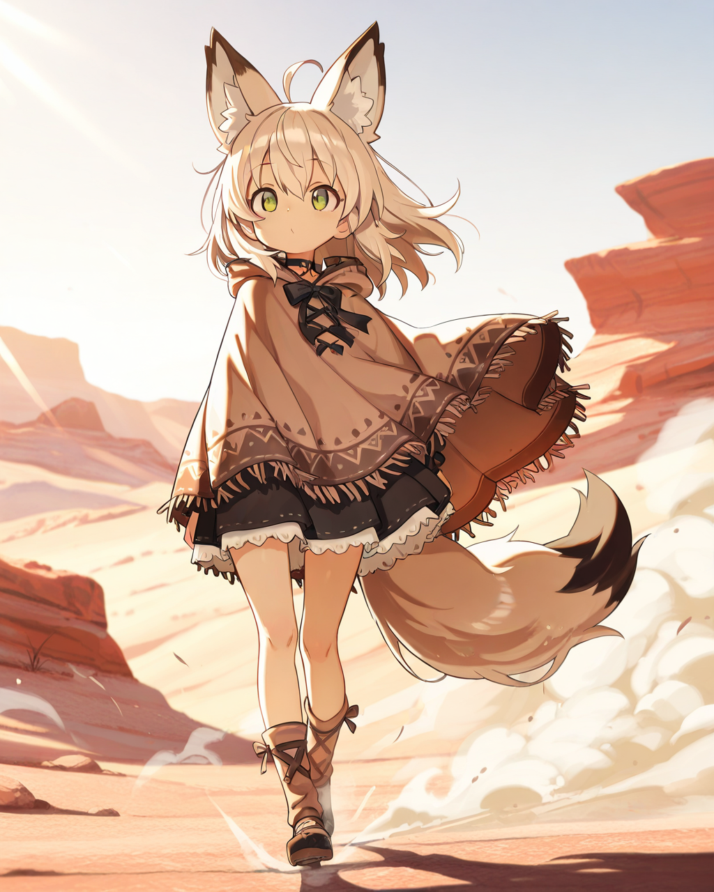 コヨーテちゃん砂漠を行く。