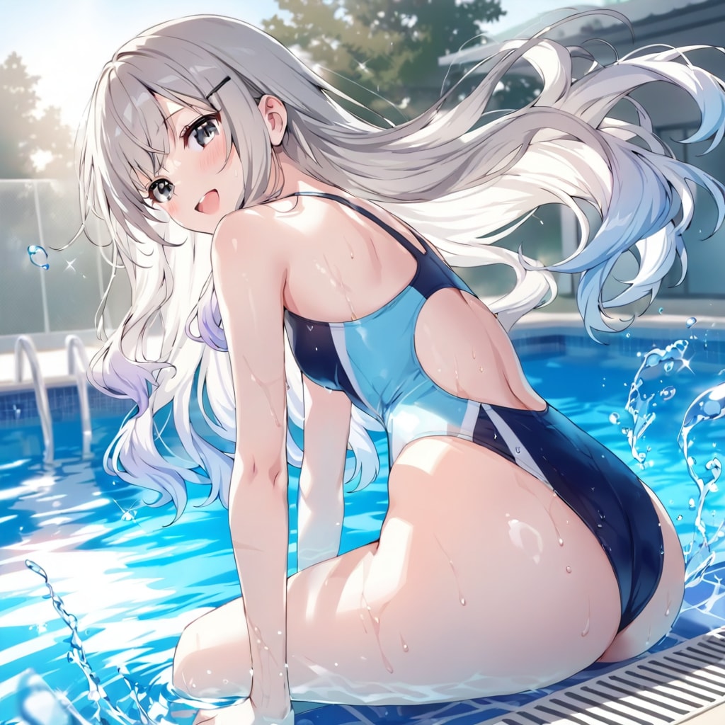 プールの宮成桃ちゃん