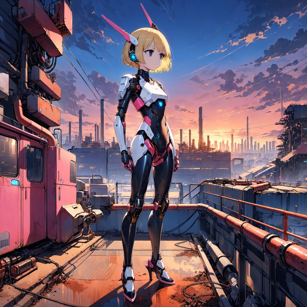 黄昏のサイボーグ少女