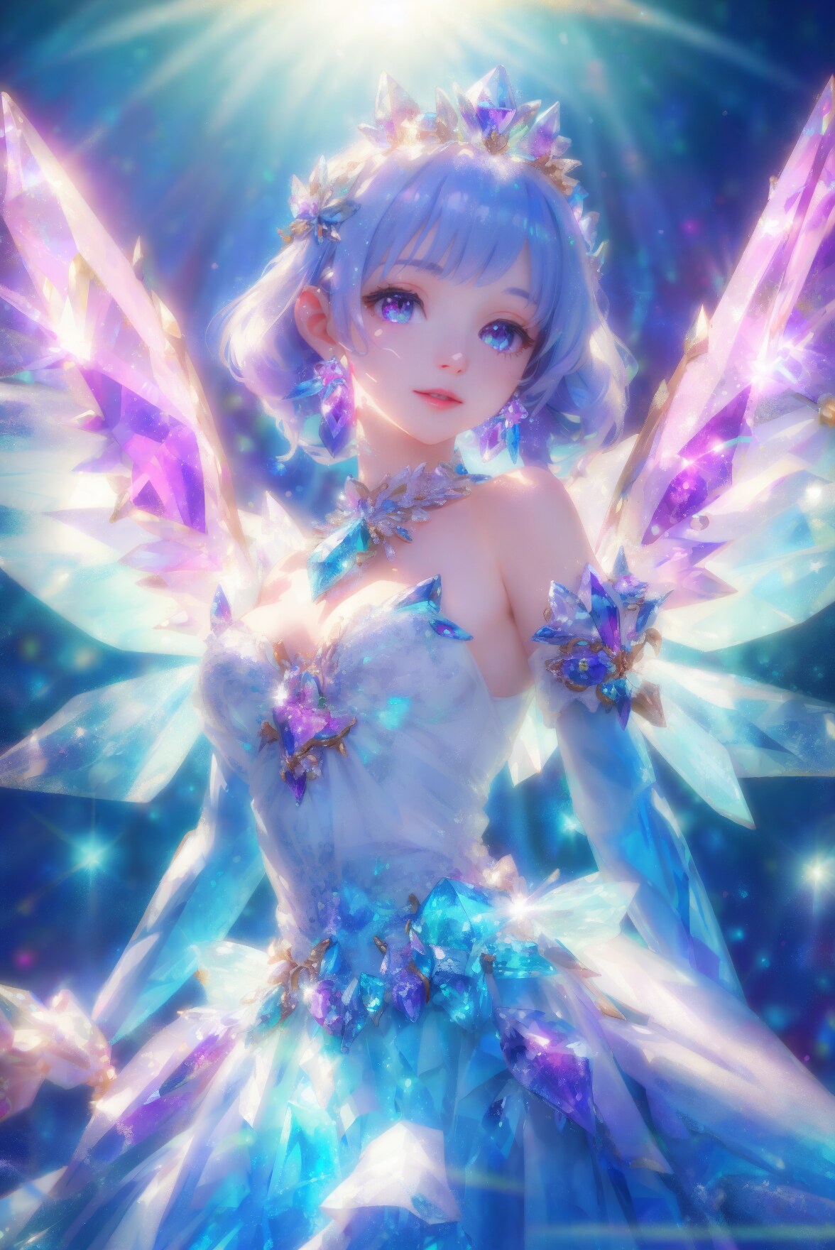 クリスタルな光の翼