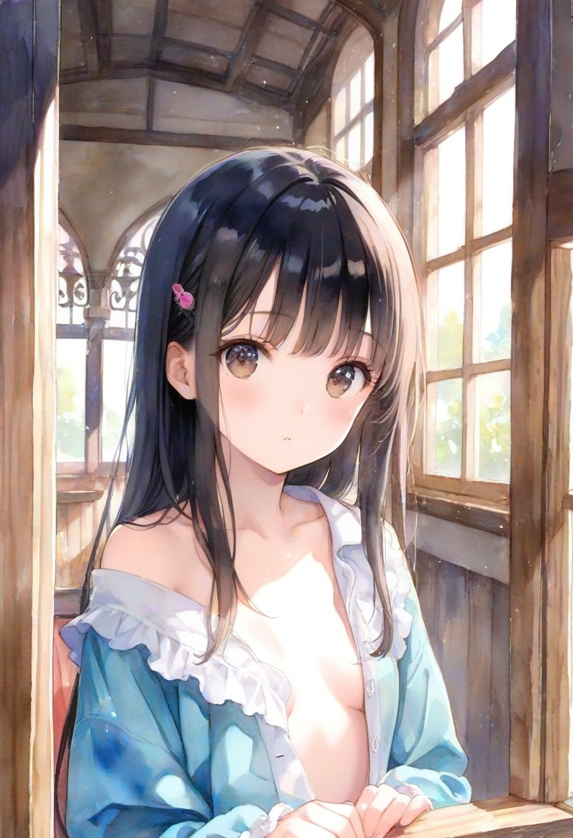 洋館の少女(水彩タッチ)(R-15)(16)