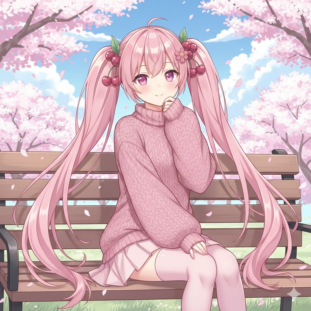 萌え袖🍒桜ミク