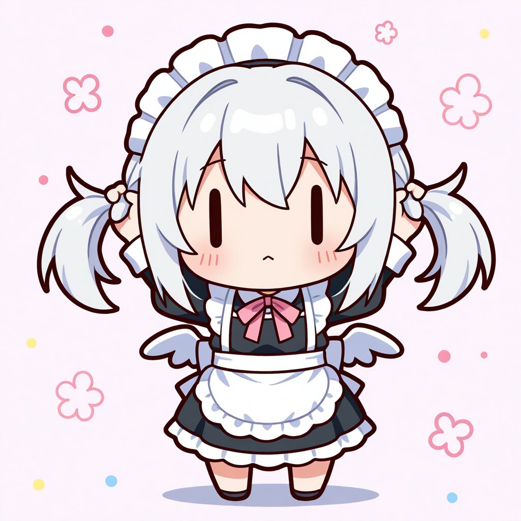 手ツインテのチビメイドさん