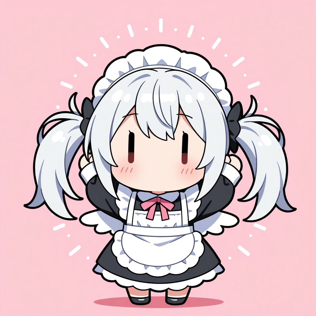 手ツインテのチビメイドさん