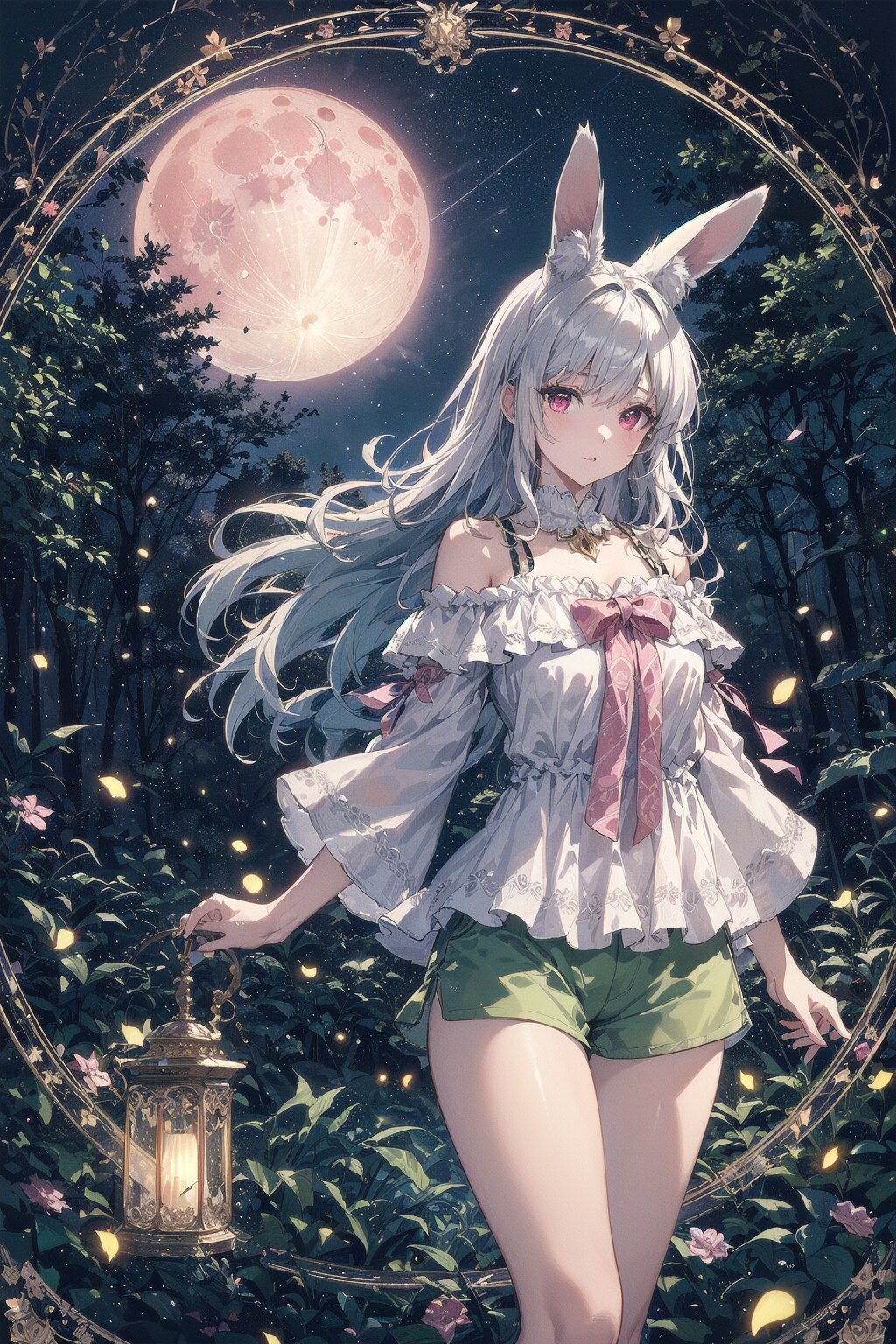 蛍と月なのです🐰✨🌕