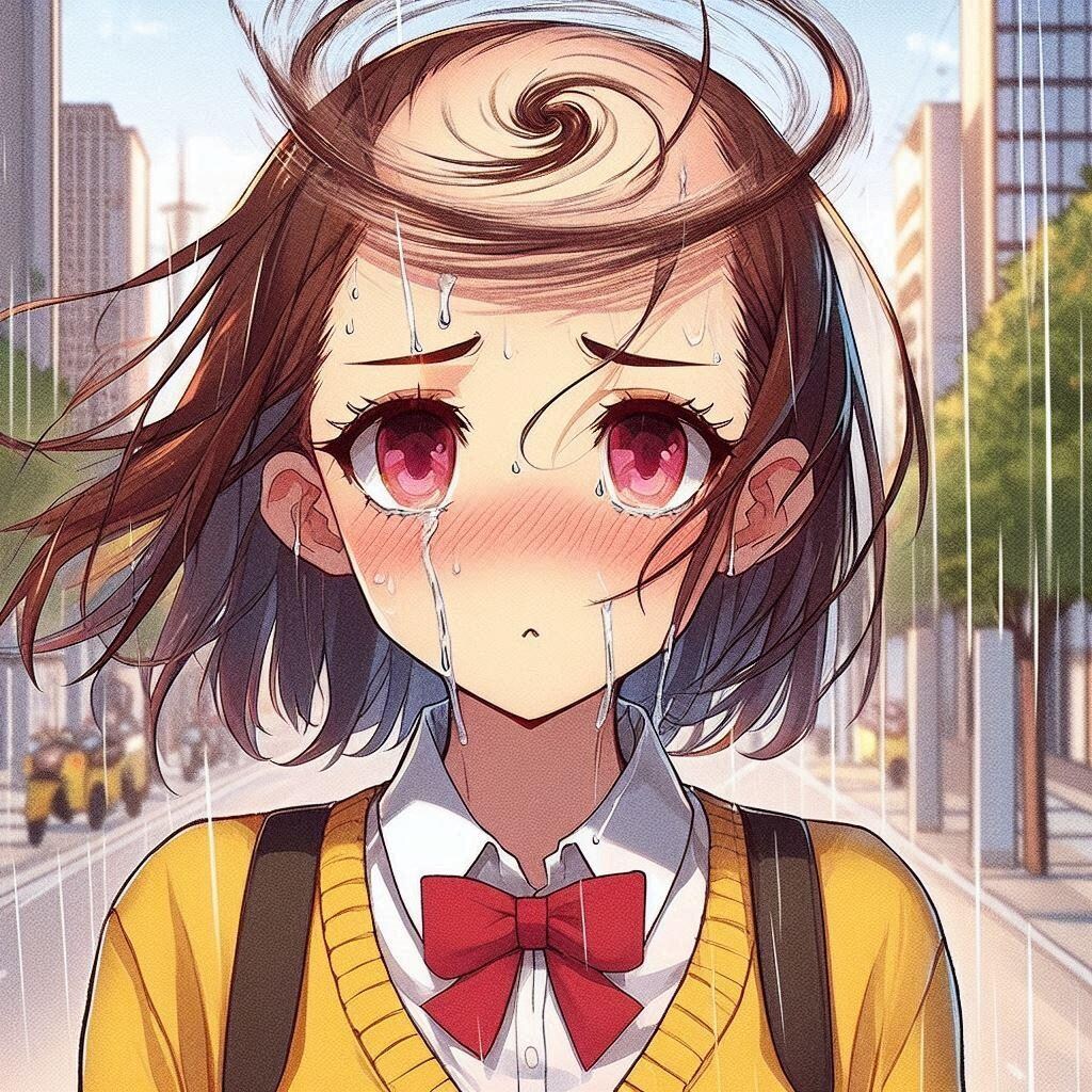 つむじ風につむじを奪われた