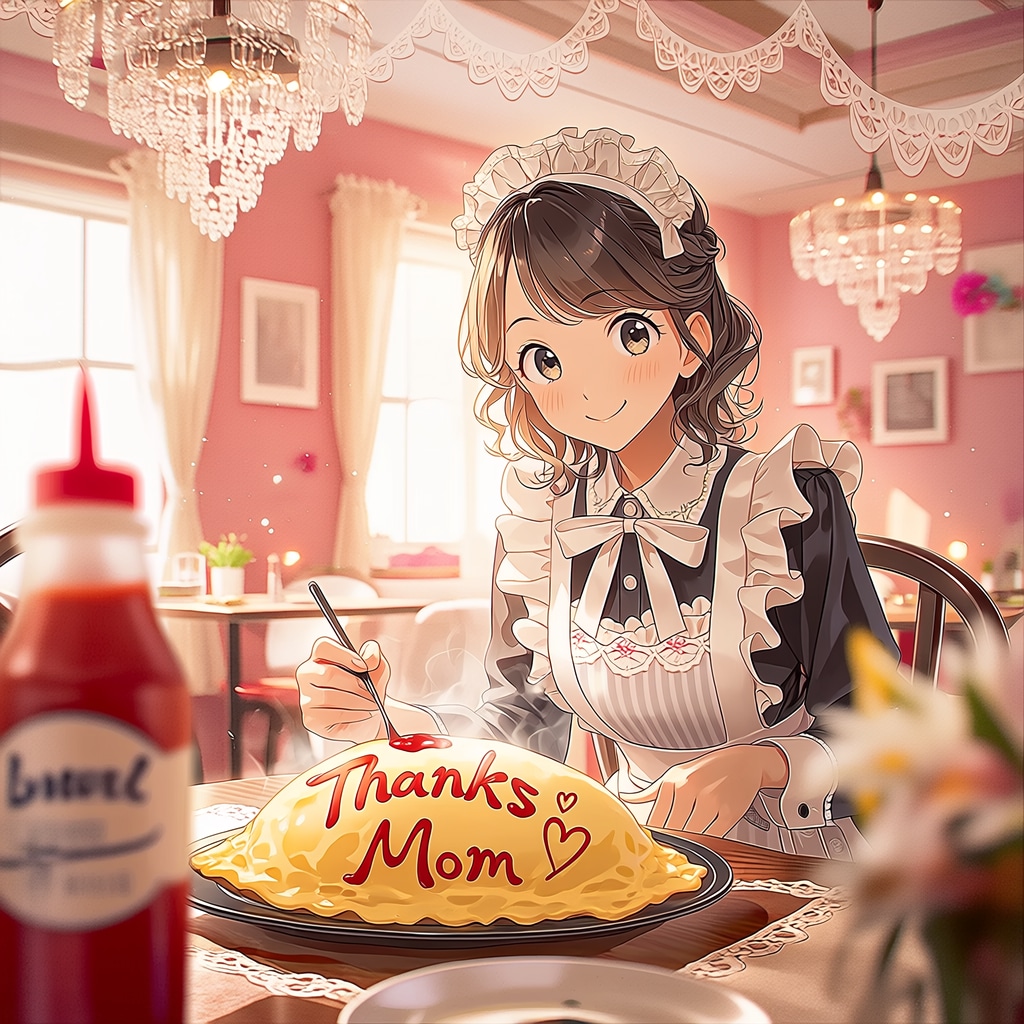 母の日＆メイドの日ですね | の人気AIイラスト・グラビア