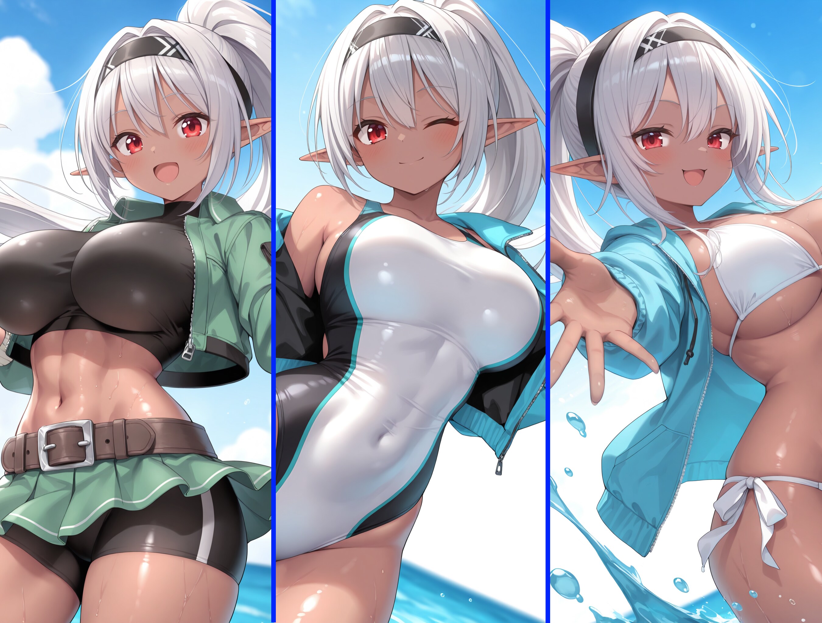 褐色エルフさん・海満喫