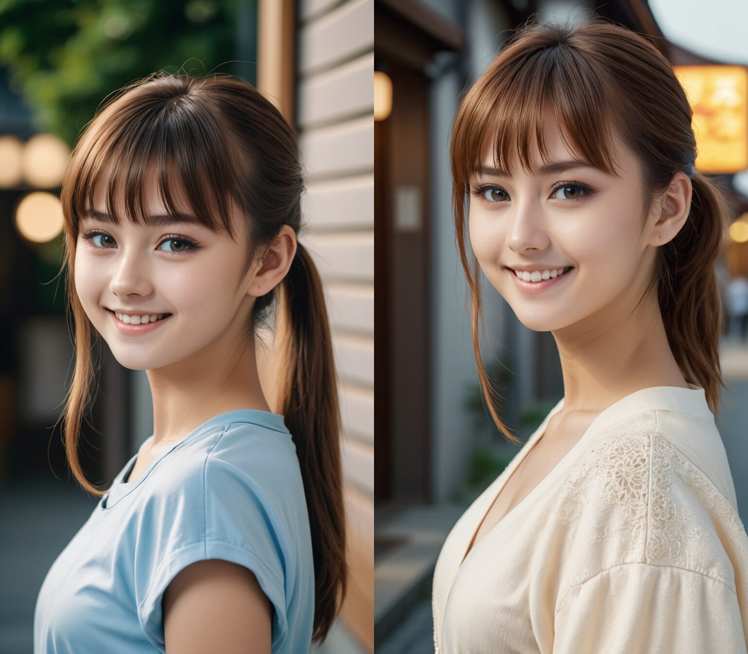 近所でも有名な美人姉妹