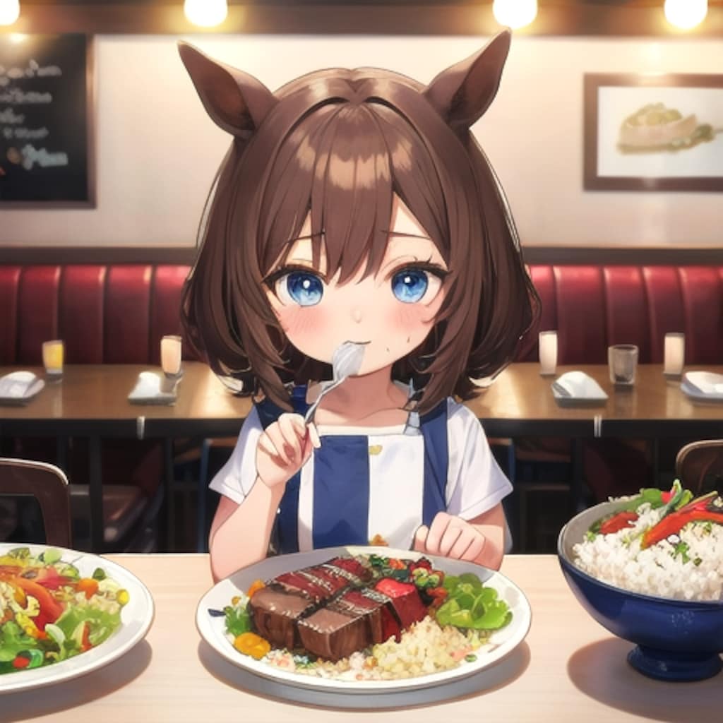 将来は立派なウマ娘になるんだ！体は資本！