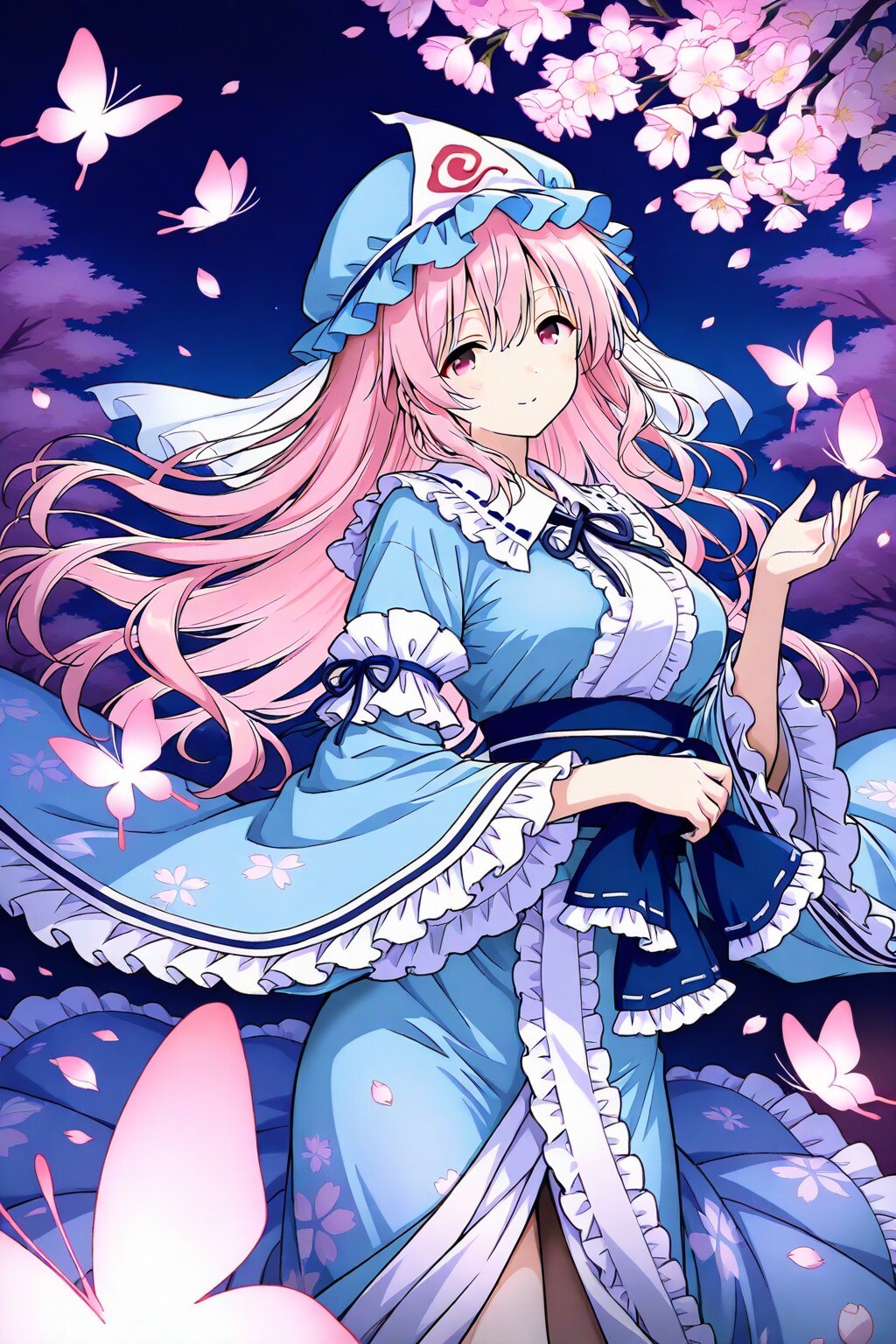 西行寺幽々子蝶々 | の人気AIイラスト・グラビア