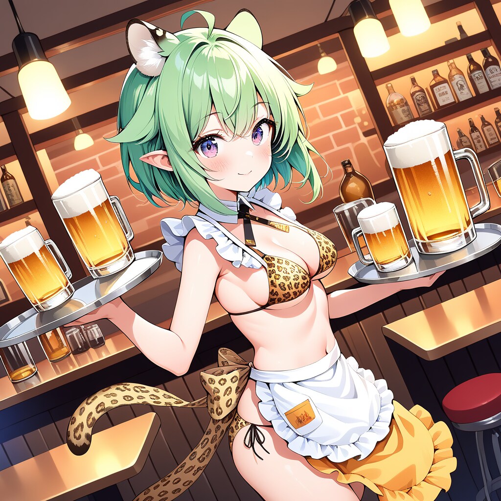 ケモミミ居酒屋とエルフ娘