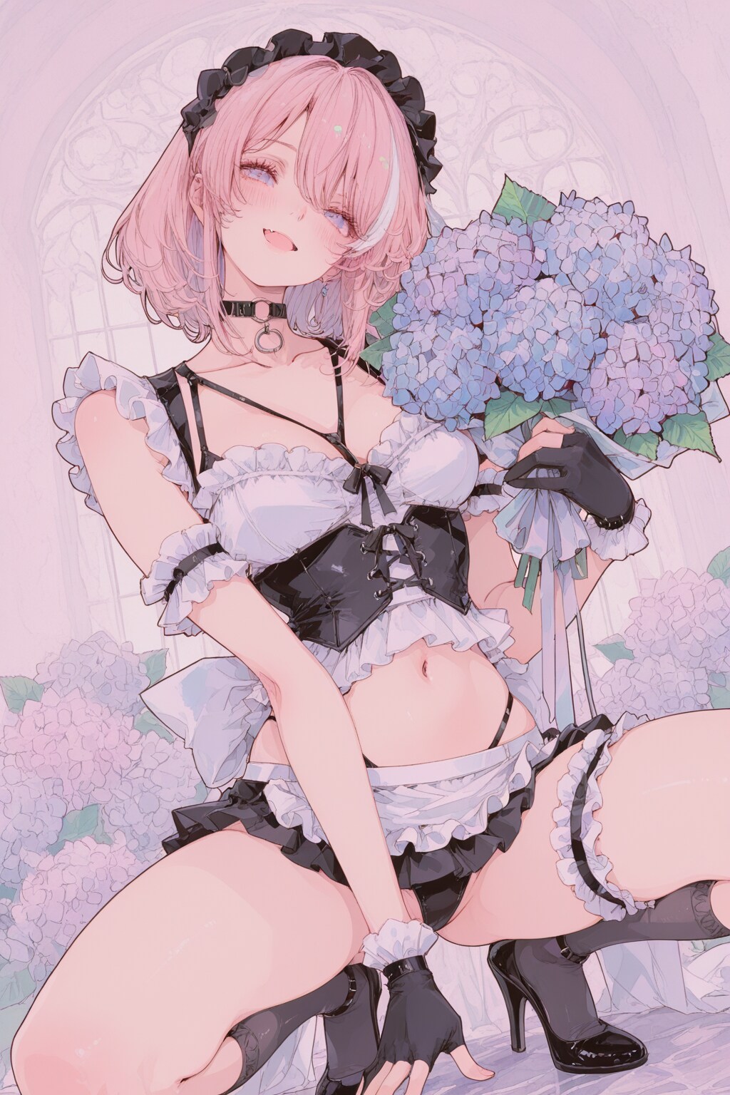 花束メイドさん初夏
