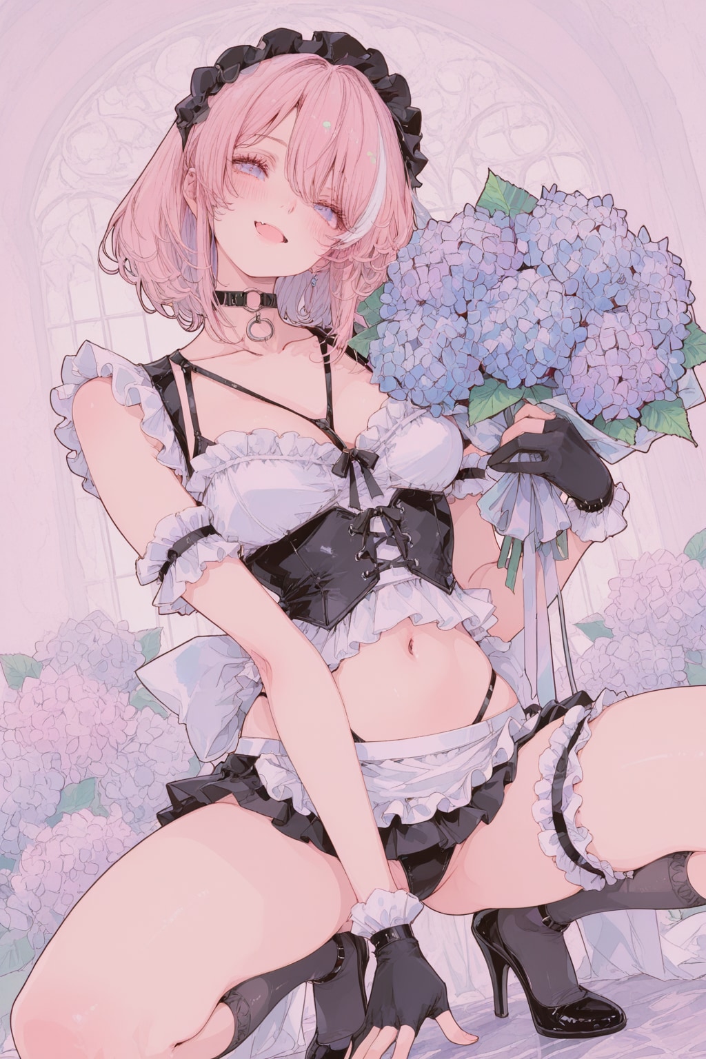 花束メイドさん初夏