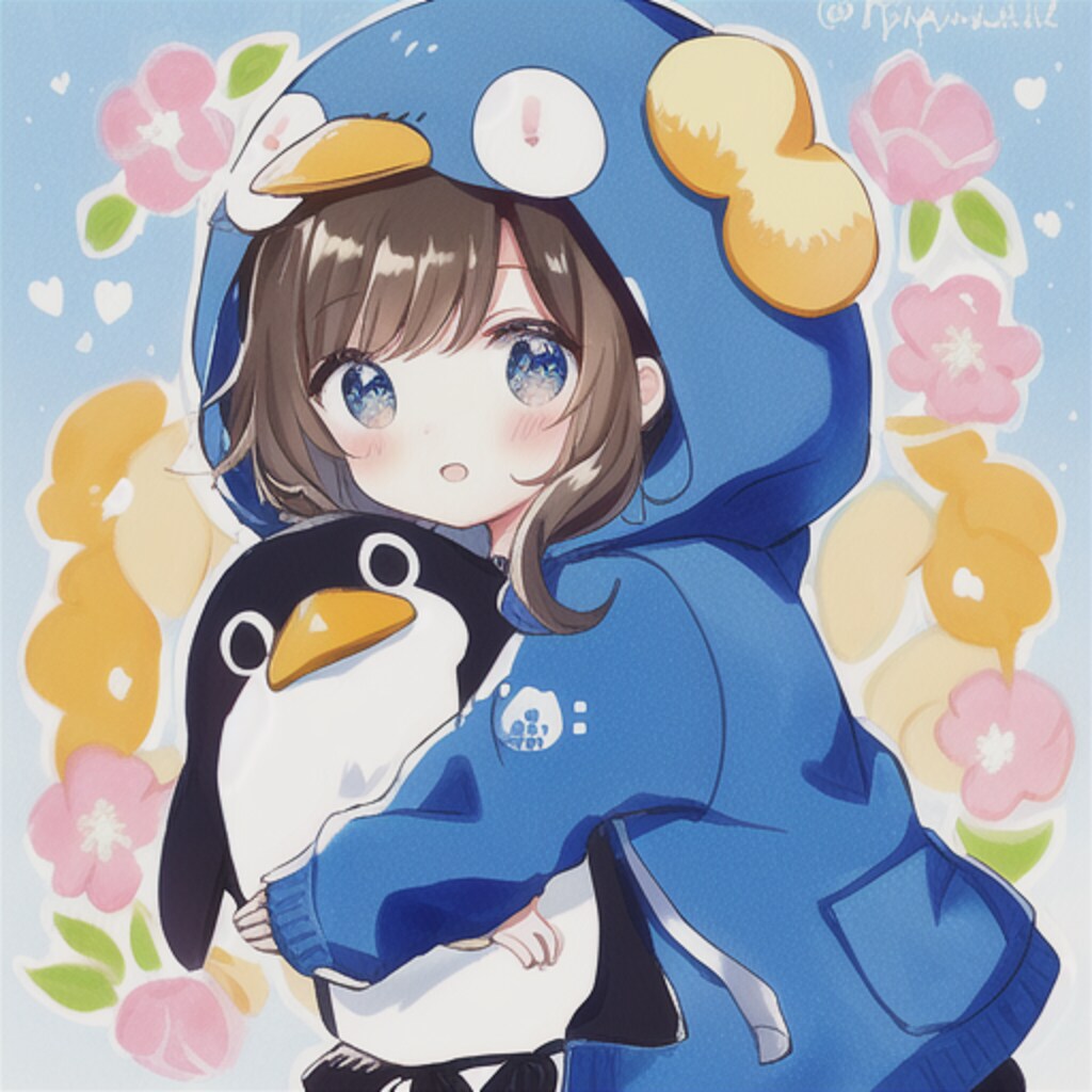 cute hood [penguin]