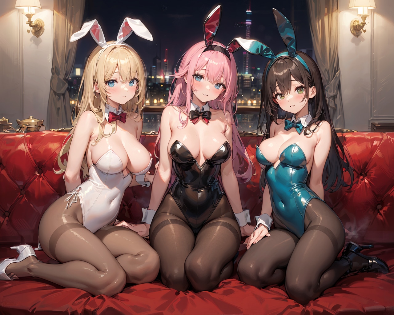 バニーガールを侍らせる夜