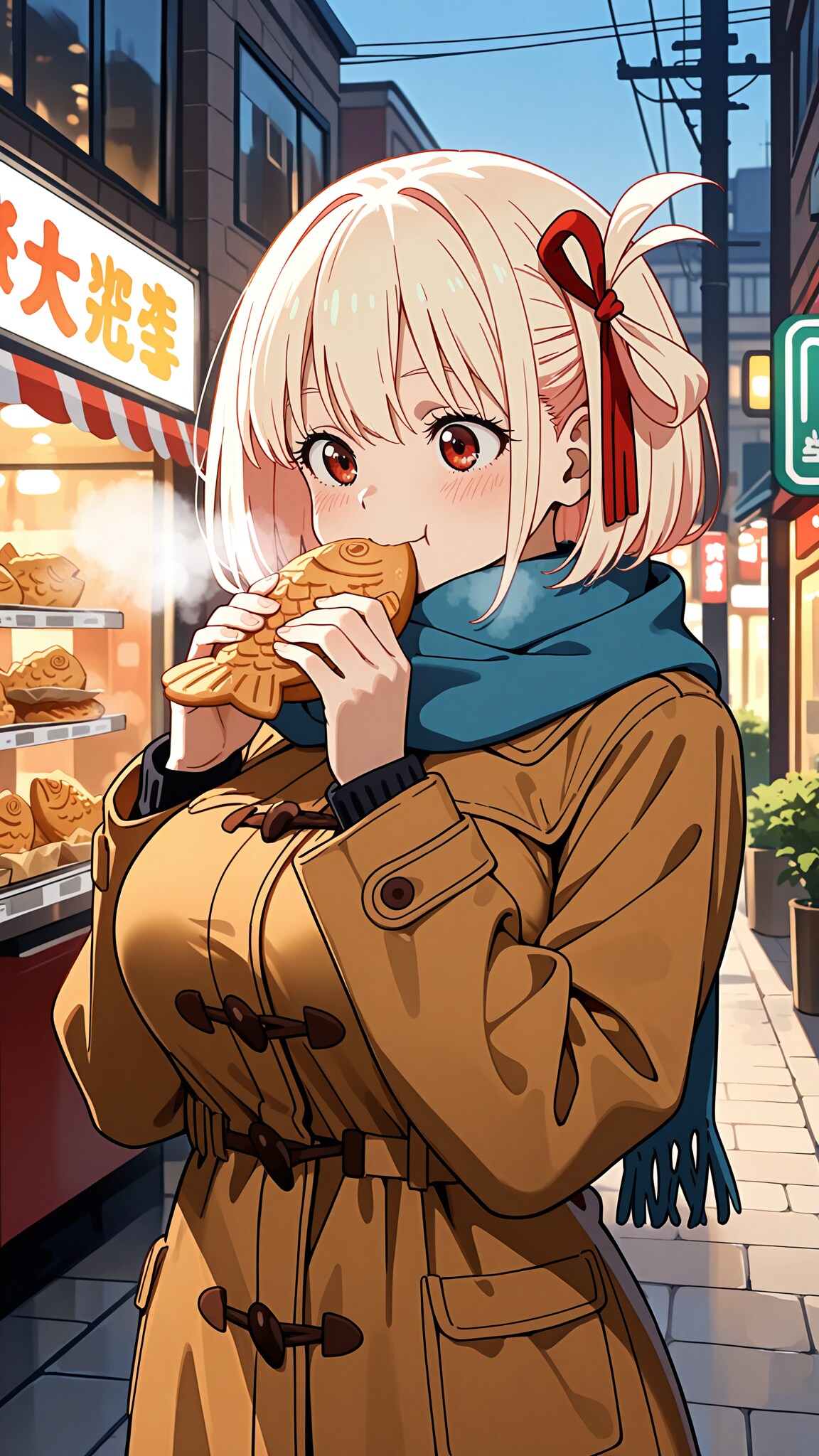 鯛焼きの街角 | の人気AIイラスト・グラビア