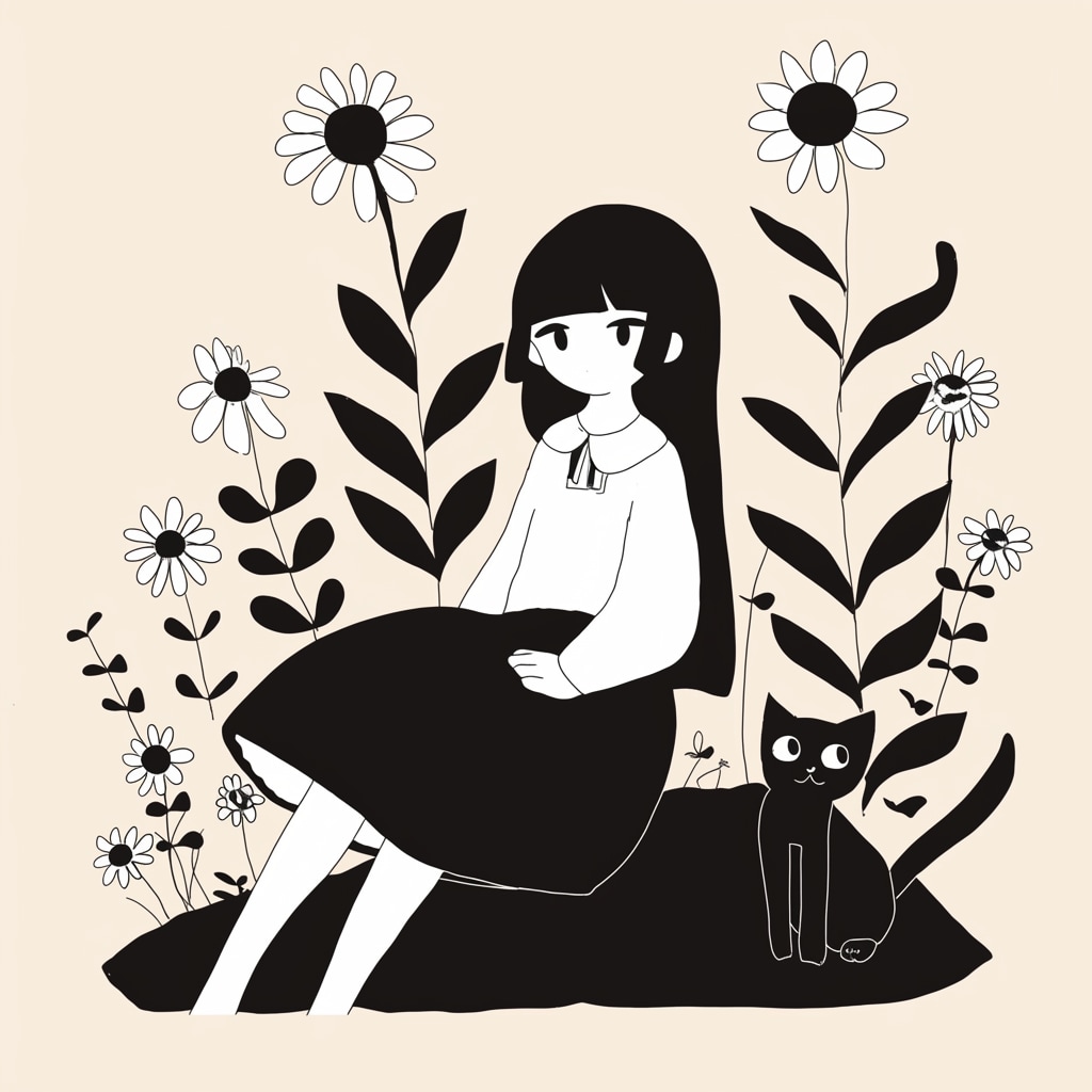 クロネコと少女