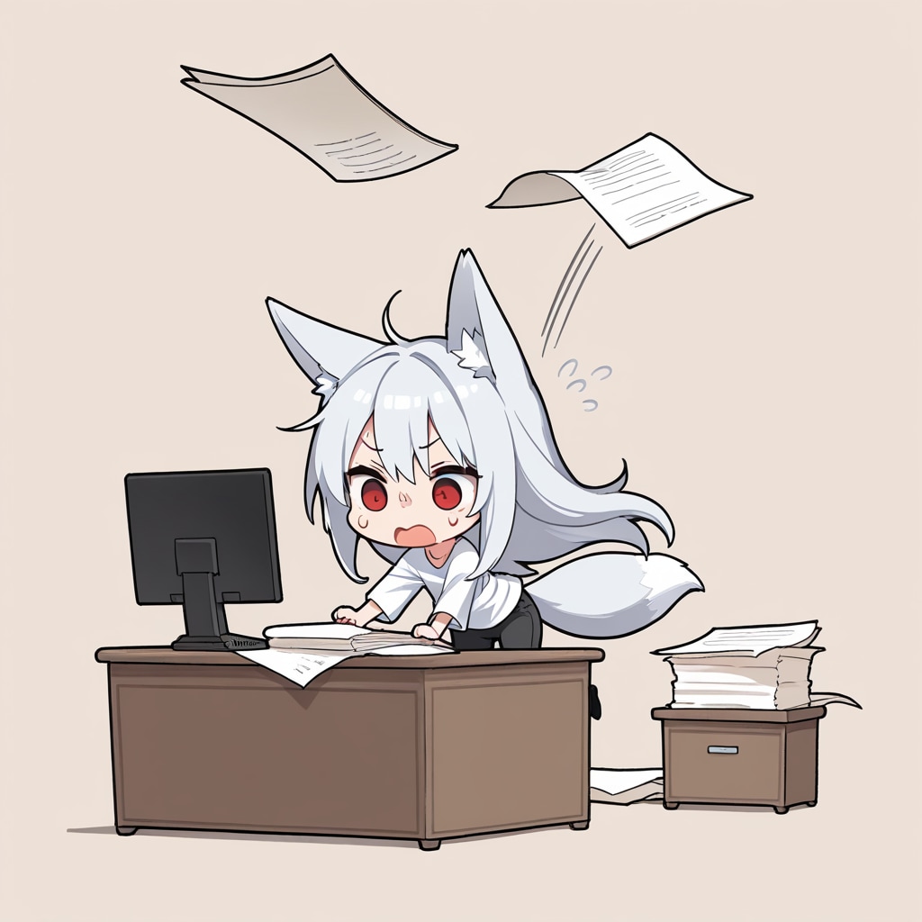 はひゃ～やることが多いよー！ | の人気AIイラスト・グラビア