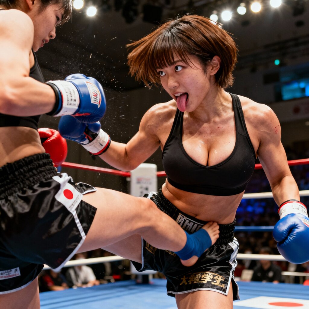 ボクシング　腹キック