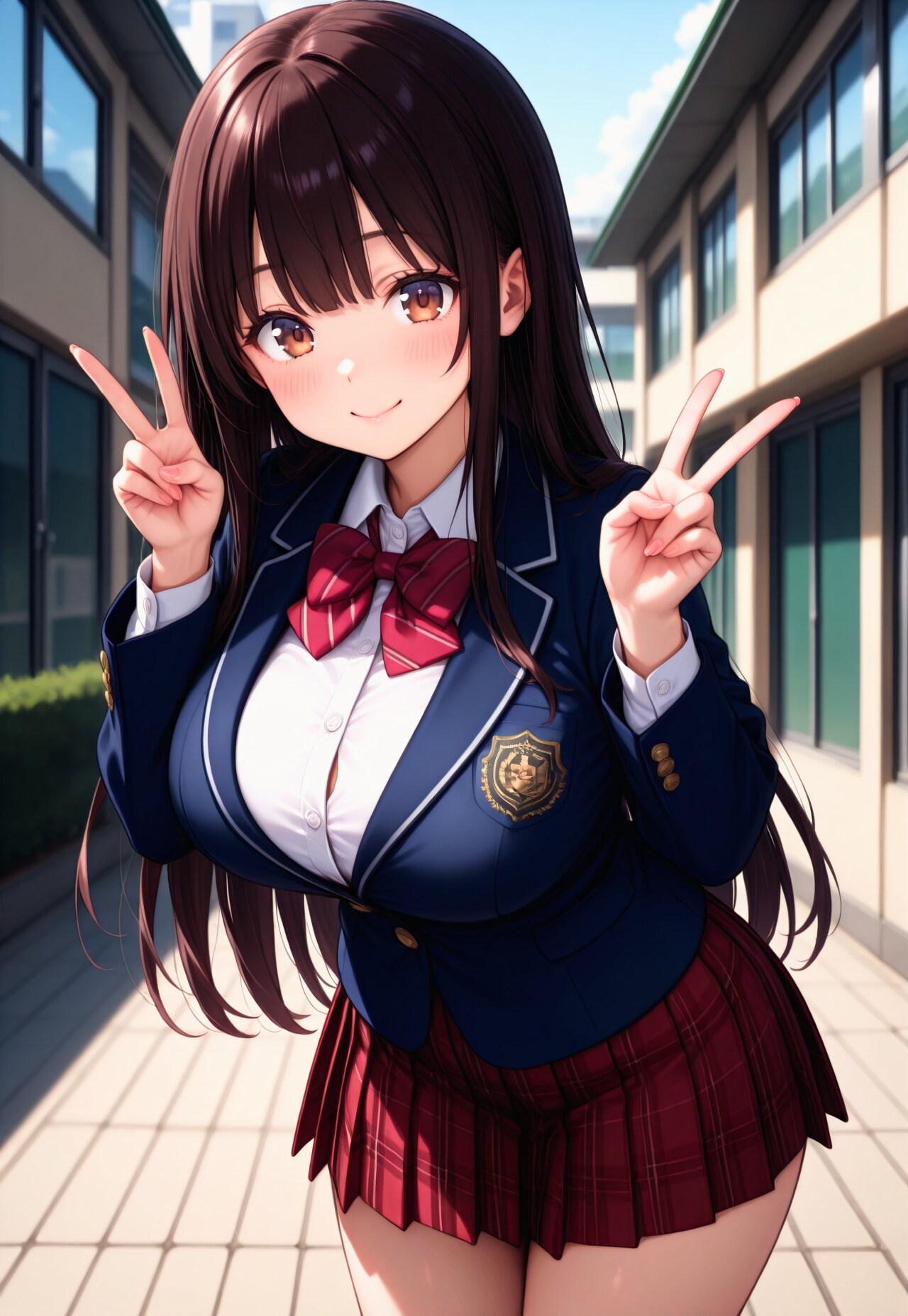 1218（赤いスカートの制服）