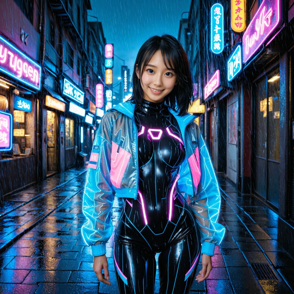サイバーパンクな世界観に挑戦