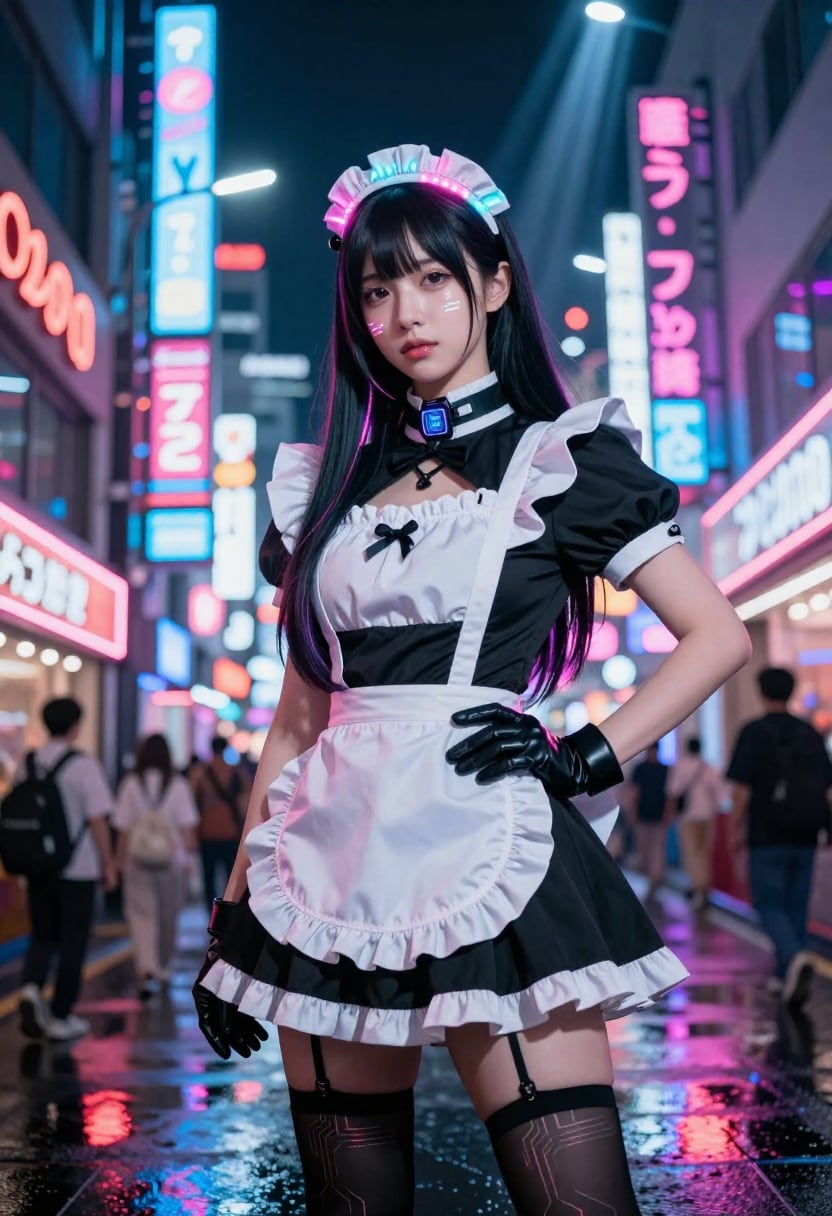 サイバーメイド | の人気AIイラスト・グラビア