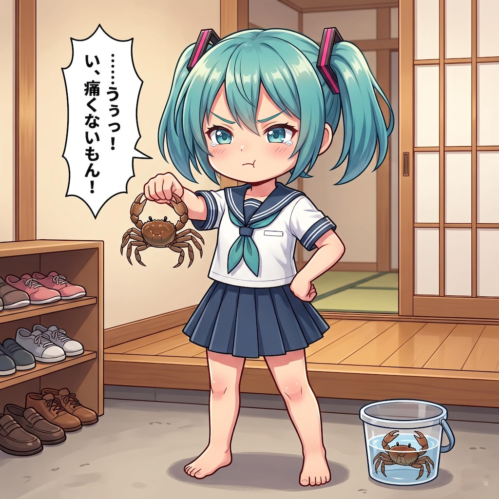 ミクちゃん挟まれるよ😅