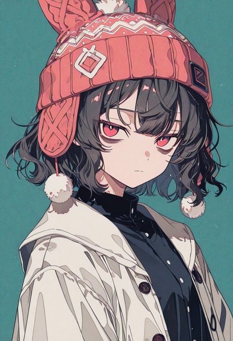 ウサ耳ビーニー | の人気AIイラスト・グラビア