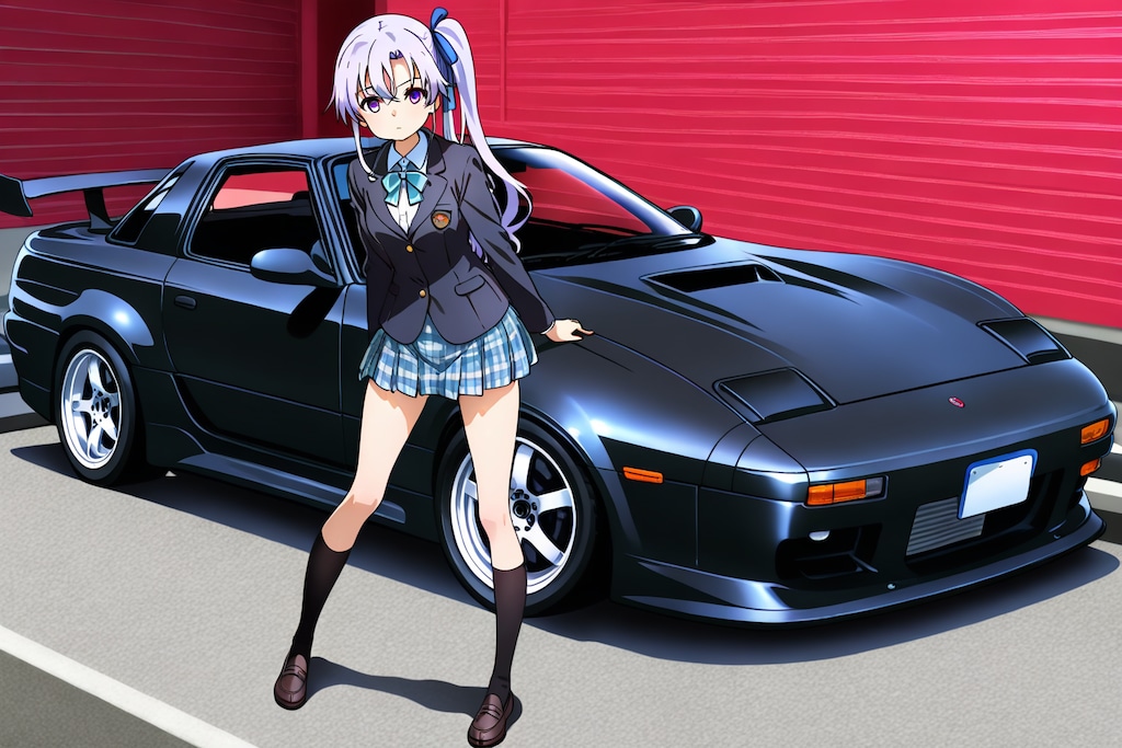 JＫと謎のスポーツカー