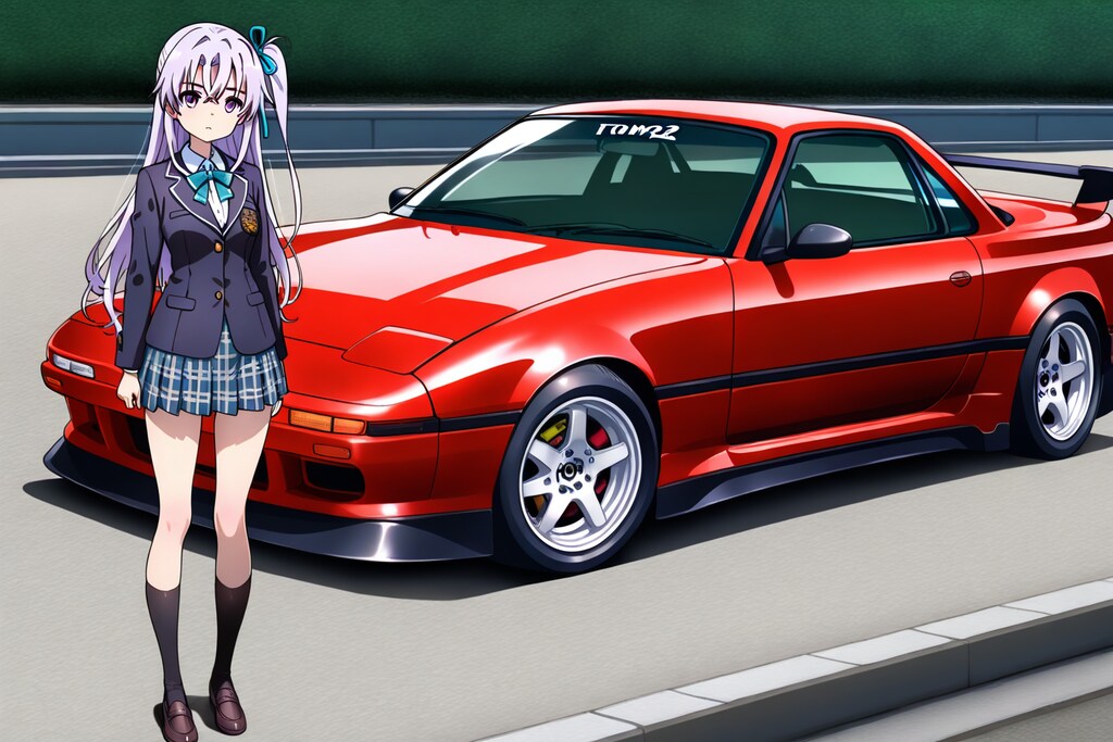 JＫと謎のスポーツカー