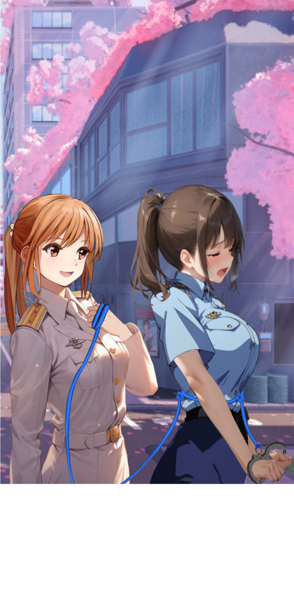 女性警察官は女性自衛官に逮捕され今から護送されます！