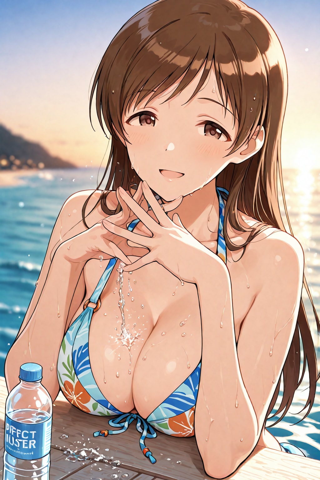 ビーチでバカンスの新田美波👙🏖️❤️
