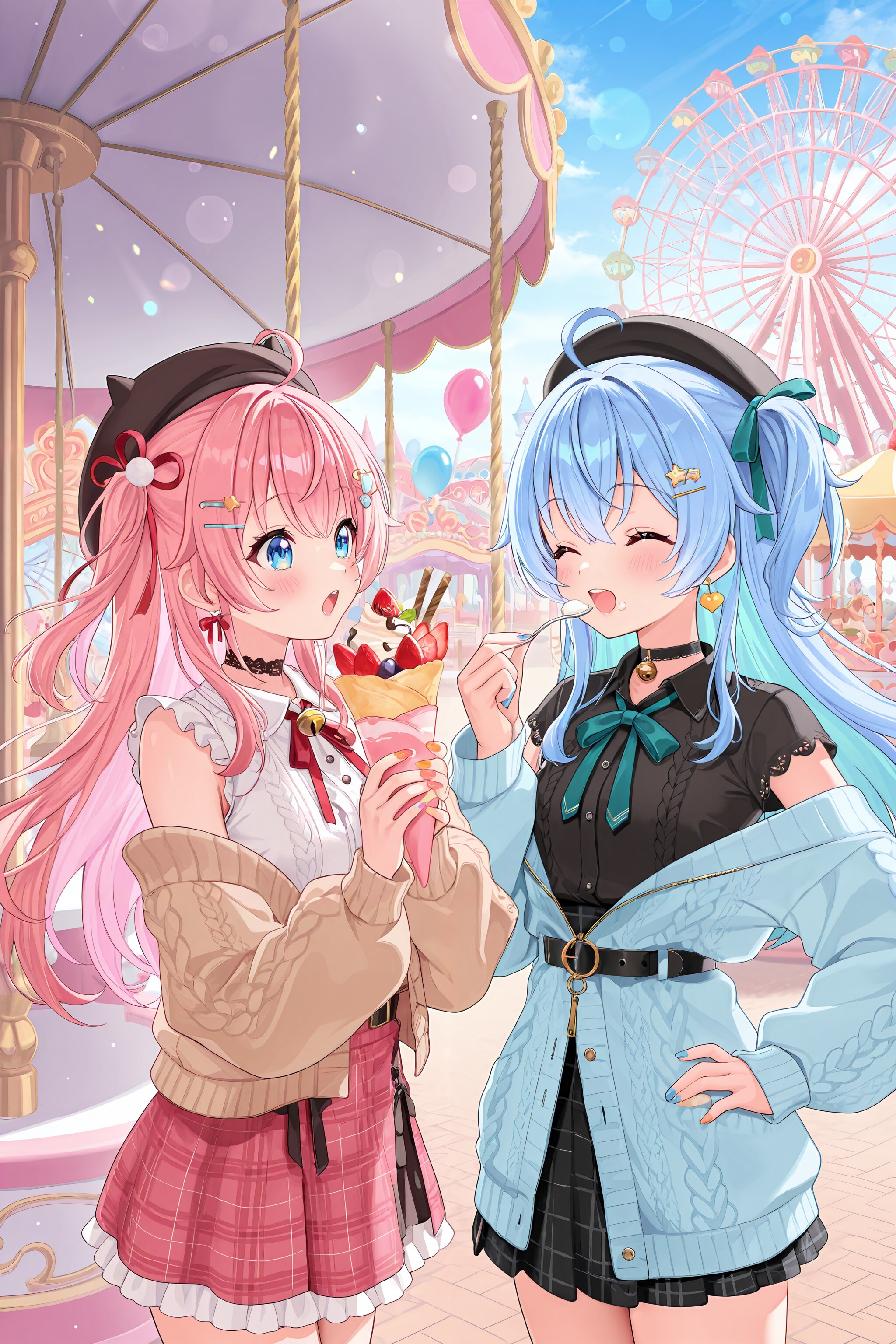 遊園地デート | の人気AIイラスト・グラビア