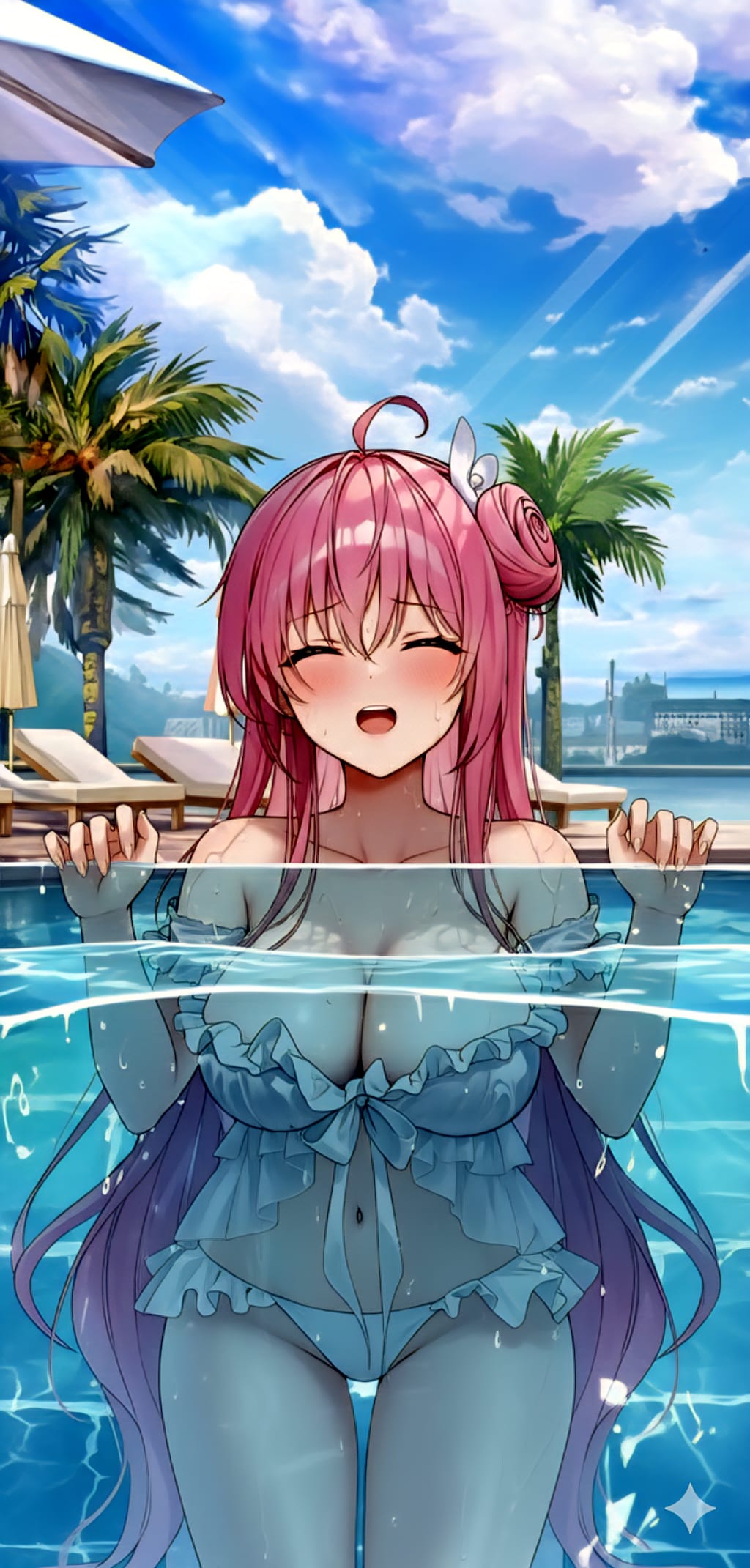 プールでいってるドロシー様