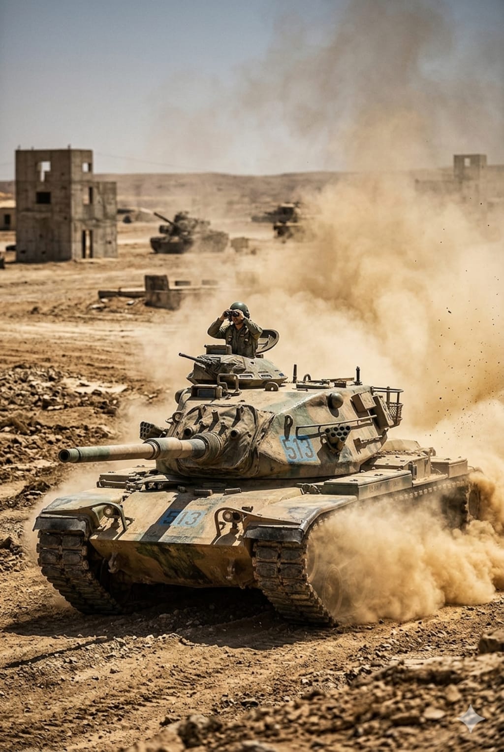 【お試し生成】アメリカ陸軍の退役した「M60A3」主力戦車