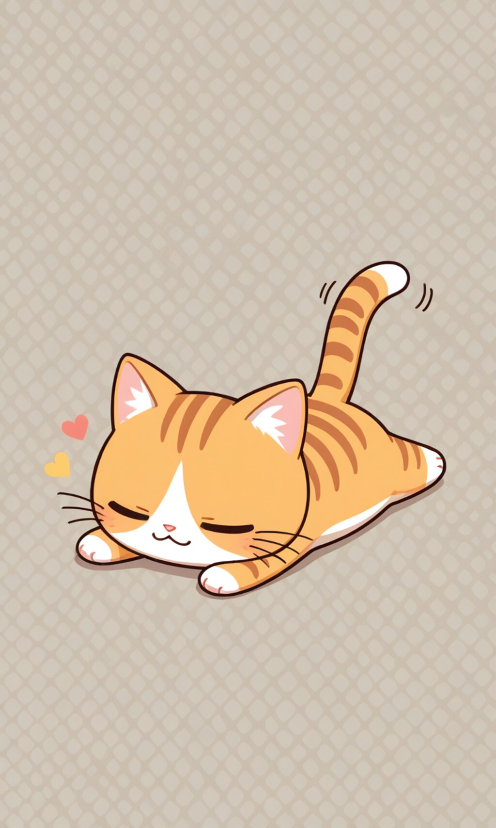 うつ伏せ猫とチビメイドさん